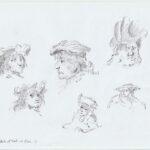 Study of heads (after Rembrandt)