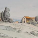 Landscape in Megognano (Siena)